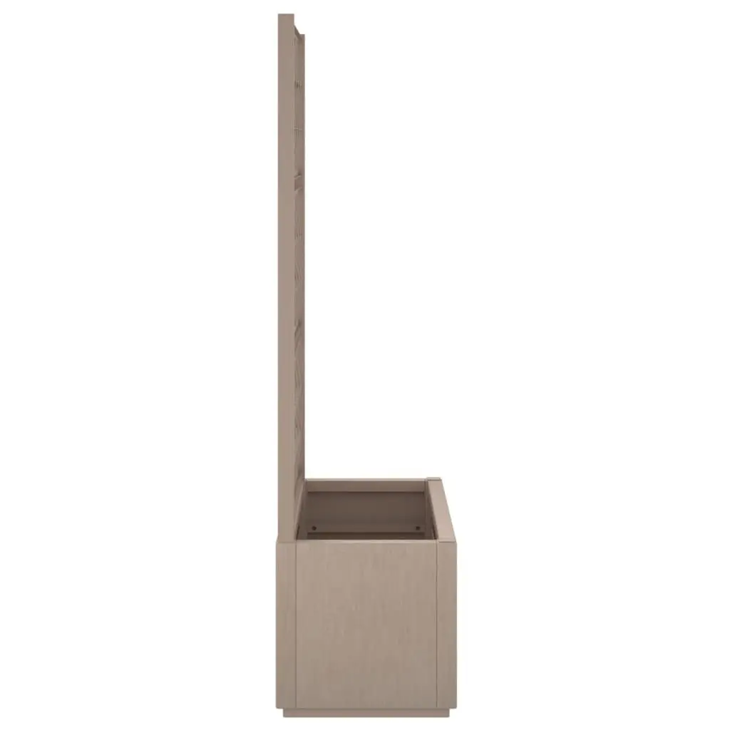 Garden Planter with Trellis Integrated Support Brown Polypropylene 80 x 36 x 140 cm