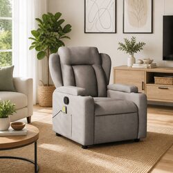 Massage Recliner Chair Manual Recline Armchair Vibration Relaxation Furniture