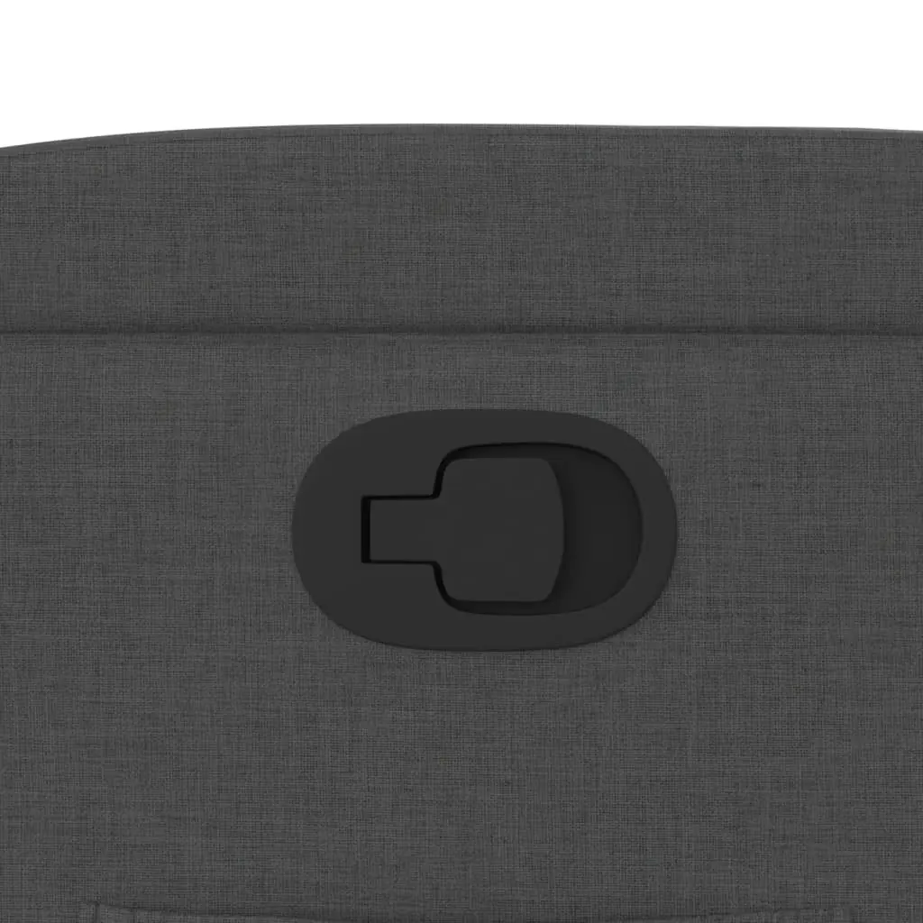 Recliner Chair Manual Recline Armchair Lounge Seat Cup Holders Side Pocket Grey