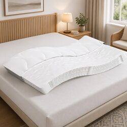 Pocket Spring Mattress King Single 107x203 cm Medium Firmness Fabric Cover White