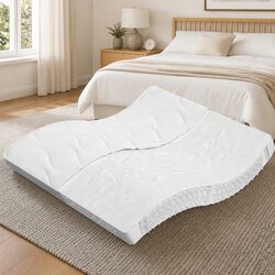Pocket Spring Mattress King Size 183x203 cm Medium Firmness White Bedding