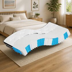Pocket Spring Mattress Medium Firm 90x190 cm White Bedroom Sleep Foam Support