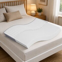 King Size Foam Mattress Medium Soft 183x203 cm Double-Sided Flippable Reversible