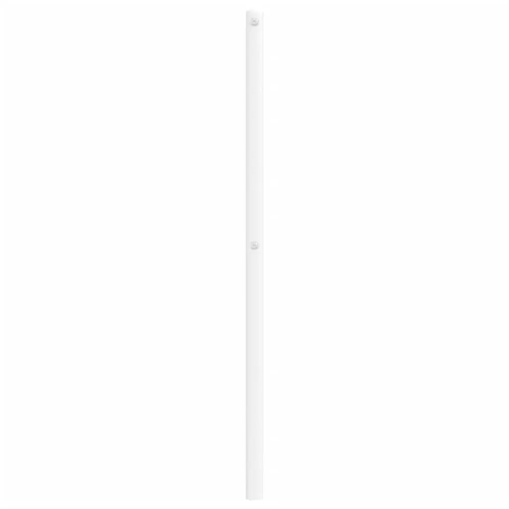 Metal Headboard Steel Frame 135cm White Bedroom Furniture