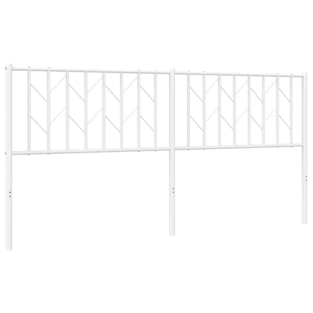 Metal Headboard 180cm Steel White Bed Header Frame