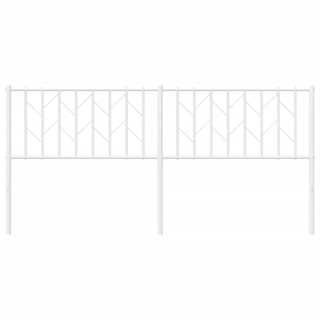 Metal Headboard 180cm Steel White Bed Header Frame