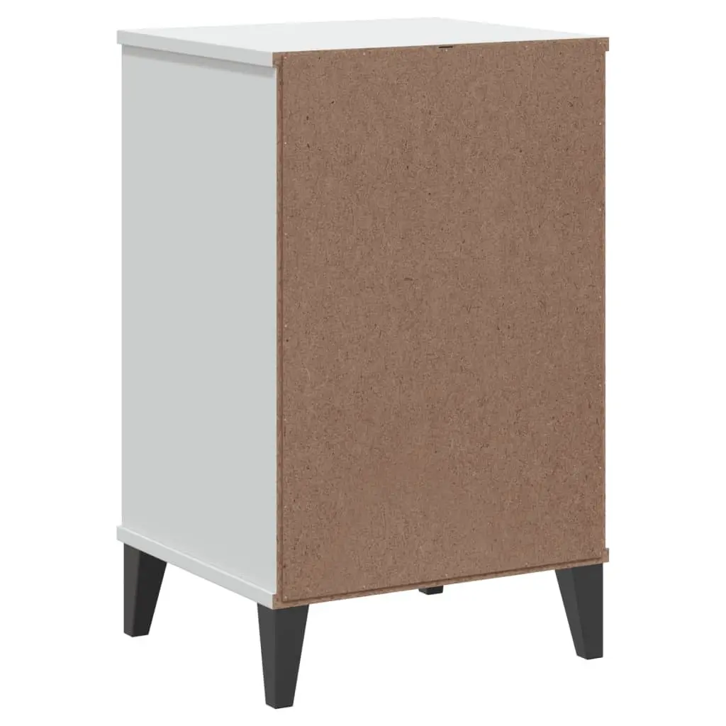 Bedside Cabinet Storage Table Engineered Wood White