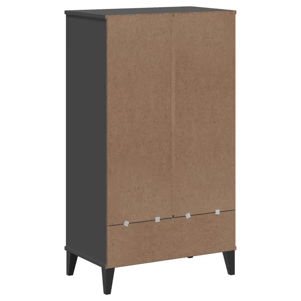 Shoe Cabinet Anthracite Grey Storage Organiser Engineered Wood Unit