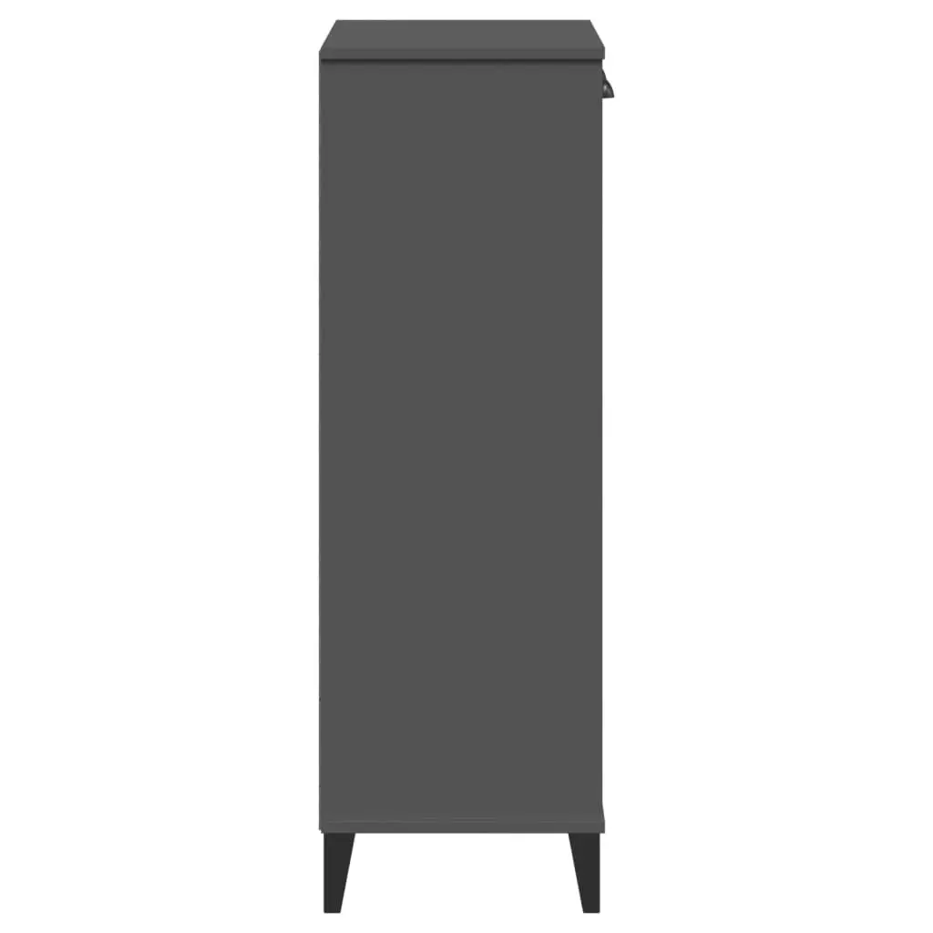 Shoe Cabinet Anthracite Grey Storage Organiser Engineered Wood Unit