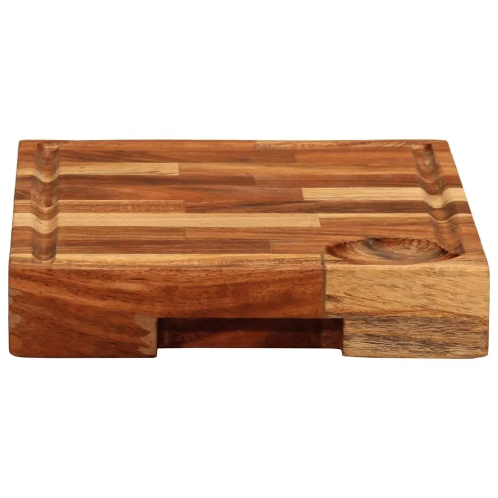 Solid Wood Chopping Board 30x21x4 cm Natural Acacia Kitchen Cutting Serving