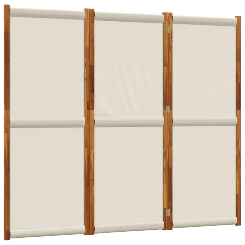 3-Panel Room Divider Folding Partition Grey 210x180 cm Indoor Privacy Screen