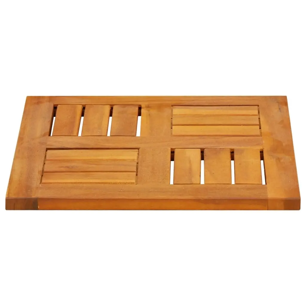 Square Table Top Solid Acacia Wood 40x40x2cm Brown Replacement Dining Garden Furniture