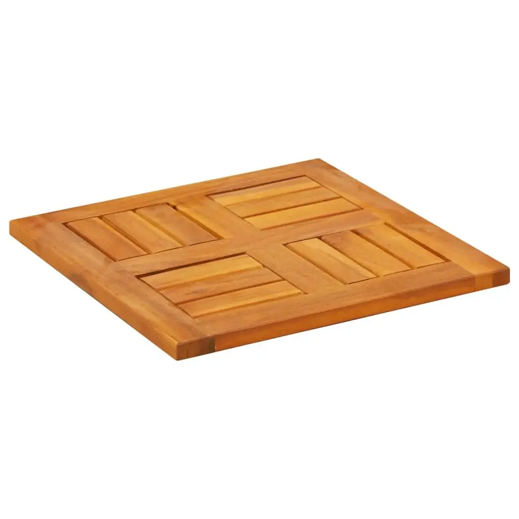 Square Table Top Solid Acacia Wood 40x40x2cm Brown Replacement Dining Garden Furniture
