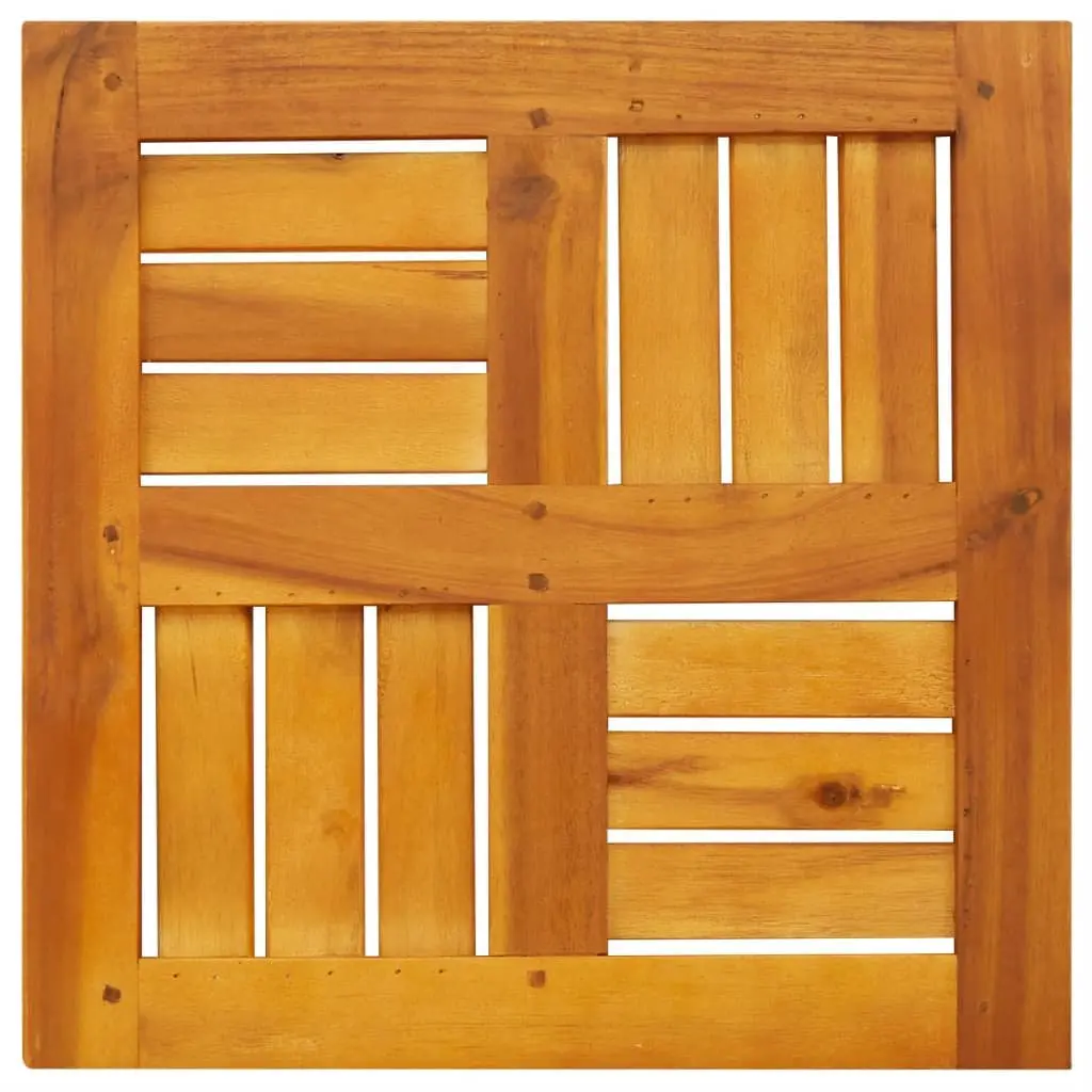 Square Table Top Solid Acacia Wood 40x40x2cm Brown Replacement Dining Garden Furniture