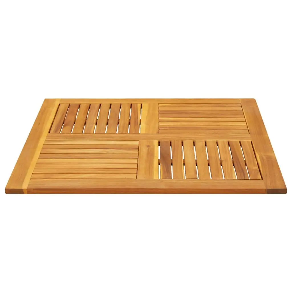 Square Wooden Table Top 90x90x2.2 cm Brown Acacia Solid Wood Replacement