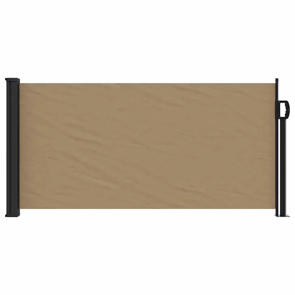 Retractable Side Awning Water and UV Resistant 100 x 300 cm Taupe Outdoor Privacy Screen