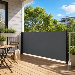 Retractable Side Awning Privacy Screen Outdoor Garden Balcony Terrace Patio