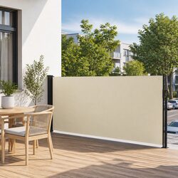 Retractable Side Awning 120x500cm Outdoor Privacy Screen Balcony Terrace Patio
