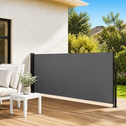 Retractable Side Awning 140x500 cm Outdoor Garden Privacy Screen Balcony Terrace
