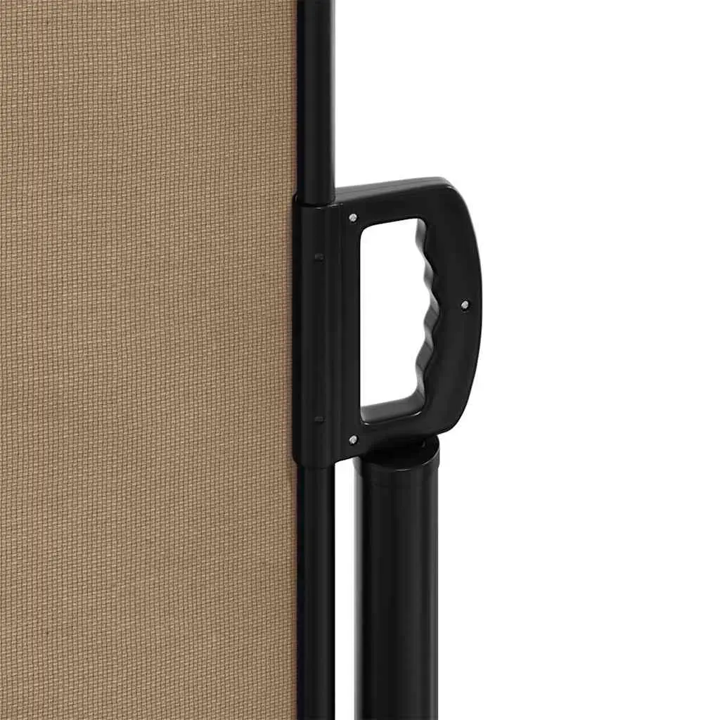 Retractable Side Awning Privacy Screen 160x500cm Taupe Water and UV Resistant Fabric