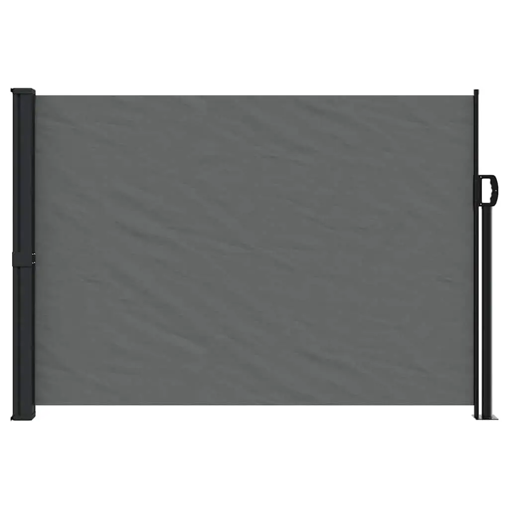 Retractable Side Awning Water and UV Resistant 140x600cm Anthracite Garden Privacy Screen Outdoor Patio
