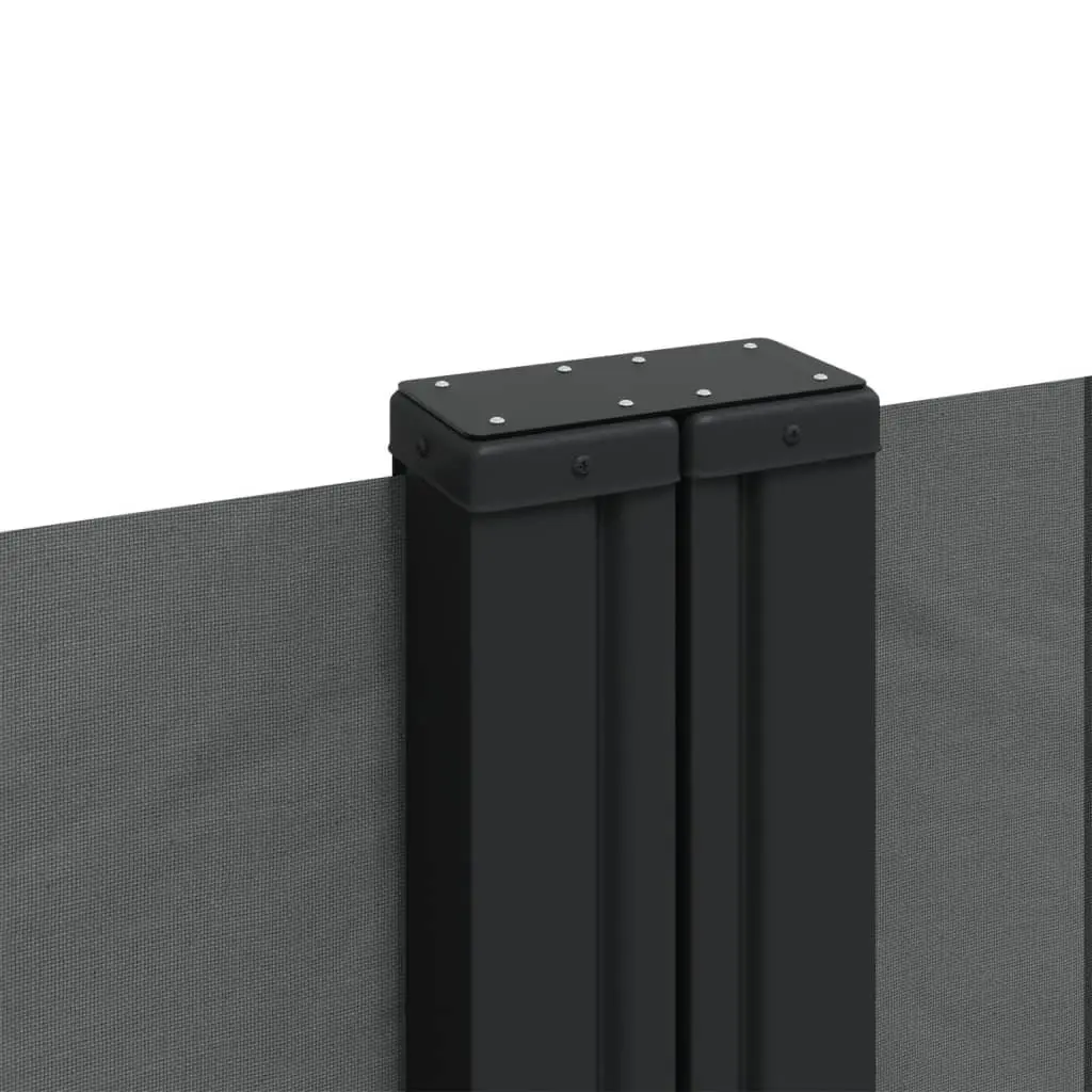 Retractable Side Awning Privacy Screen 180 x 1000 cm Anthracite Polyester with PU Coating