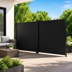 Retractable Side Awning 200x1000 cm Outdoor Garden Privacy Screen Balcony