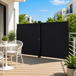 Retractable Side Awning 200x1200cm Outdoor Privacy Screen Garden Patio Balcony