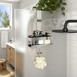 Hanging Shower Caddy Storage Organizer Bathroom Shelving Caddy Towel Rack