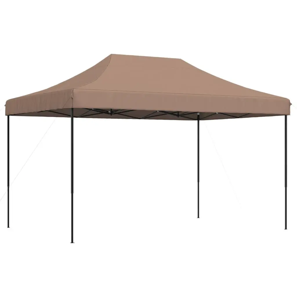 Foldable Pop-Up Party Tent Outdoor Event Gazebo Brown 440x292x315cm