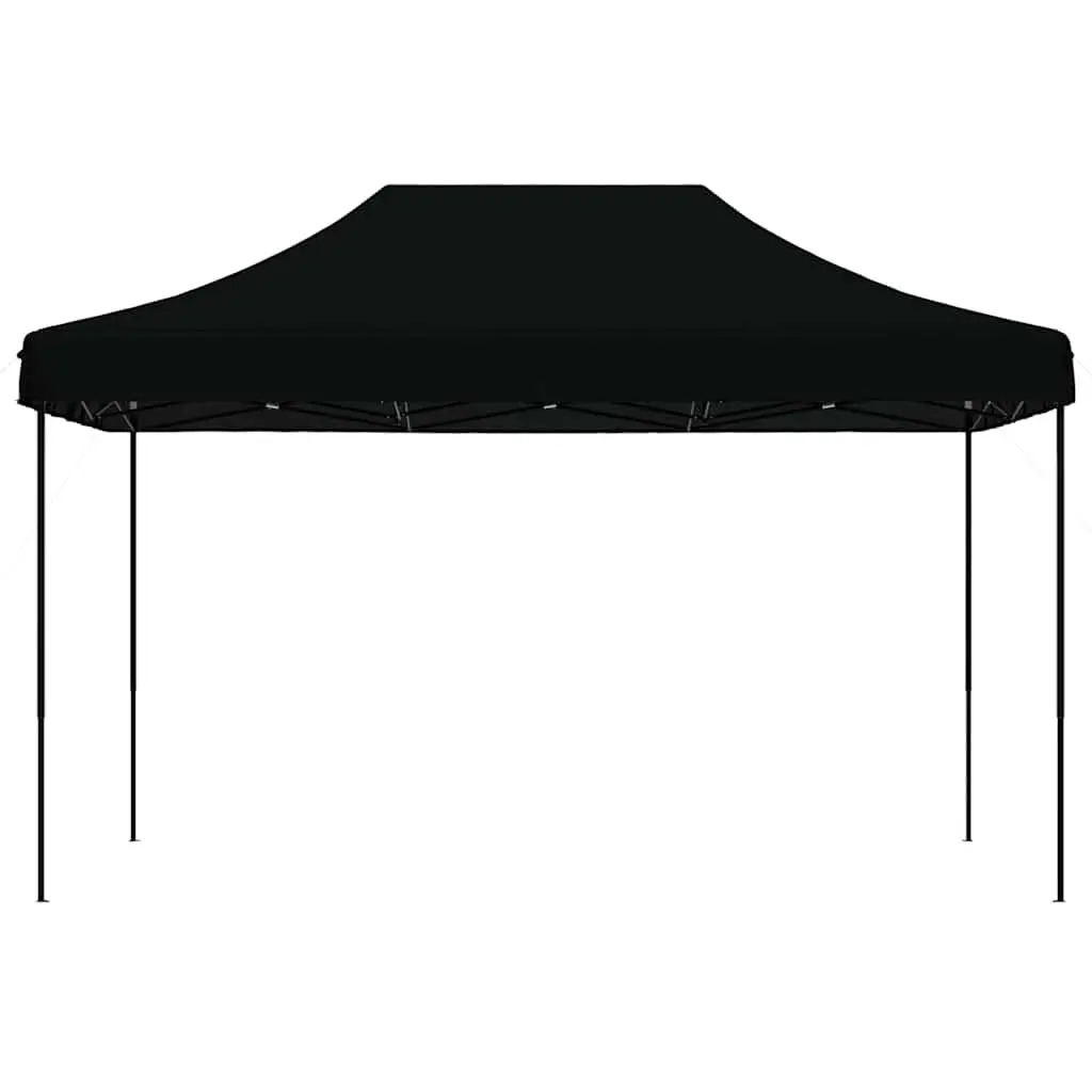 Foldable Pop-Up Party Tent Outdoor Gazebo Canopy Black 440x292x315cm