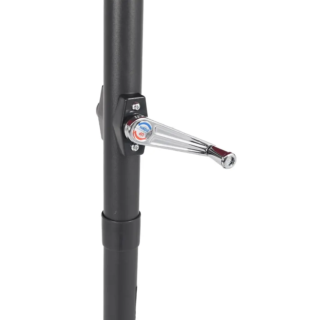 Garden Parasol Outdoor Umbrella Crank Tilt 225x225x212cm White