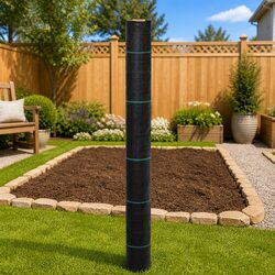 Weed Control Membrane Black 1x150m Landscape Fabric Garden Suppression Mat