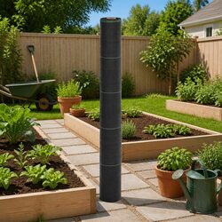 Weed Control Membrane Black 1x100m Landscape Fabric Garden Gardening Suppressant