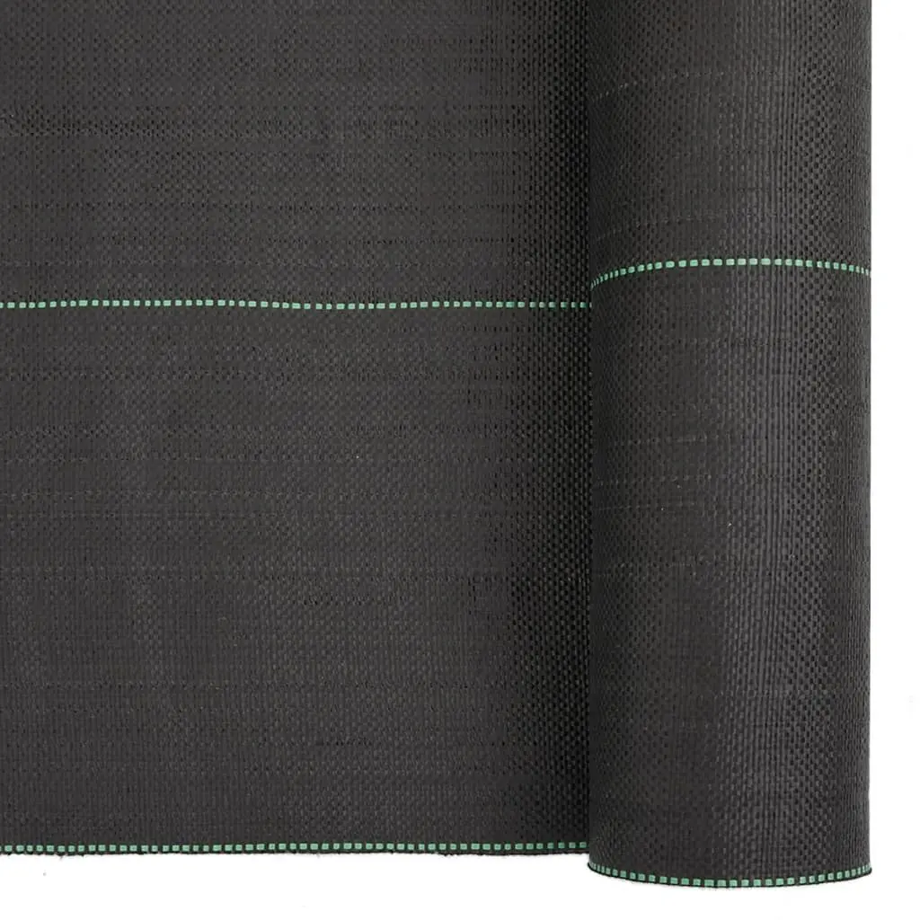 Weed Control Membrane UV-stabilised Polypropylene 1x150m Black Landscape Fabric