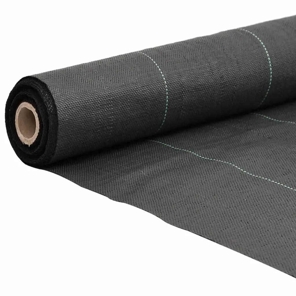 Weed Control Membrane Fabric 1x200m Black Durable UV Stabilised Polypropylene