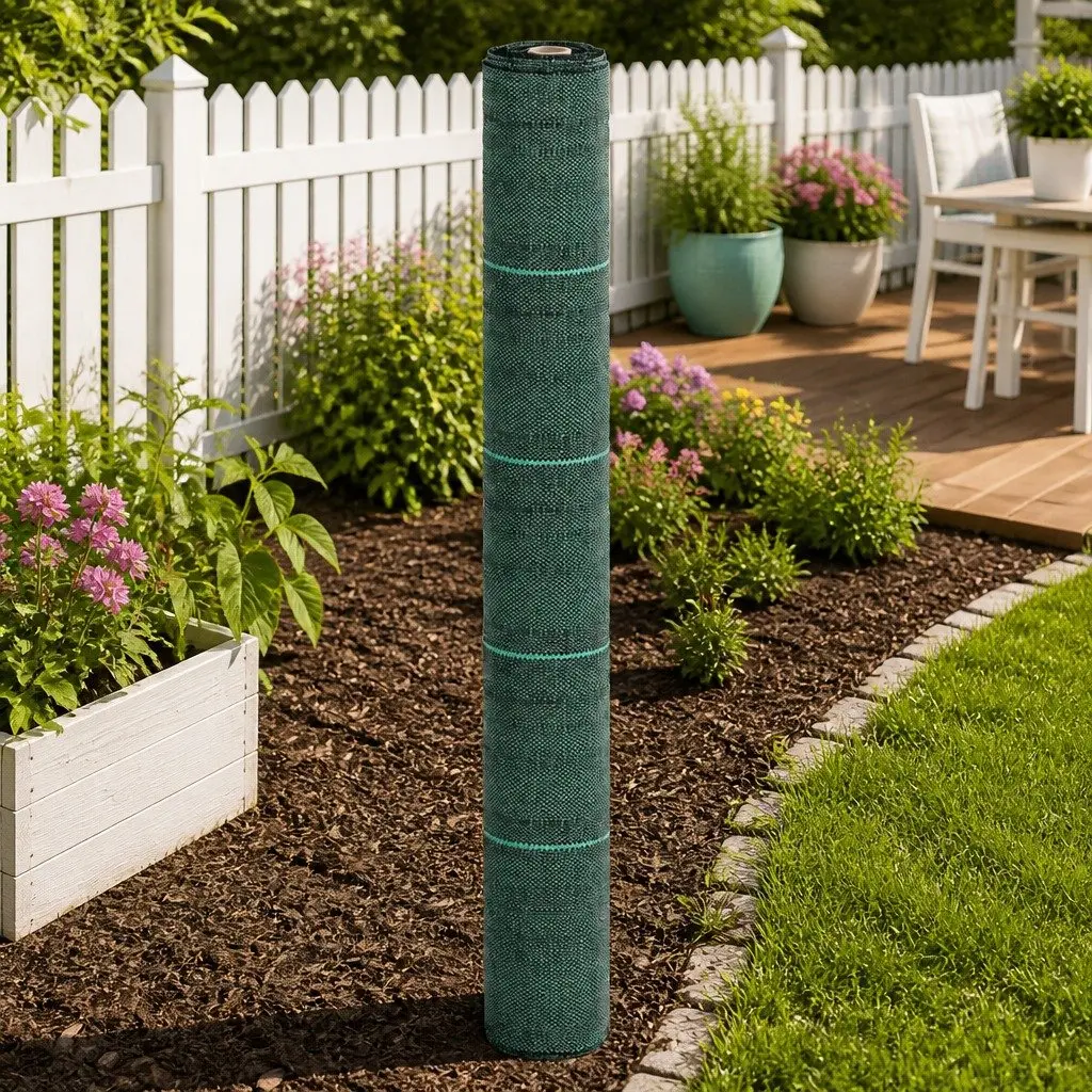 Weed Control Membrane Green PP 1x25m Garden Landscape Fabric