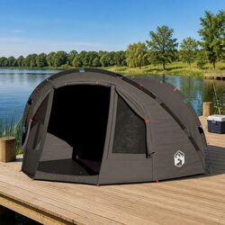 Fishing Tent 2-Person Brown Waterproof Camping Shelter Shade Protection