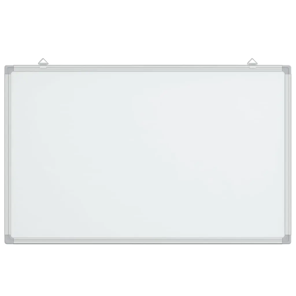 Magnetic Whiteboard Smooth Lacquer Coated Surface 80x50cm Wall Mount Office Home Display Board