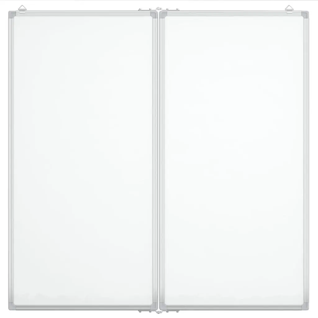 Magnetic Whiteboard Foldable Two Panel Display Board Office Home Presentation