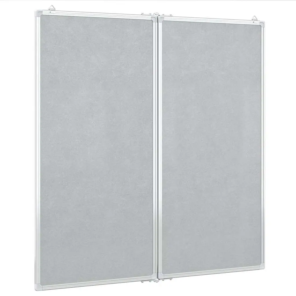 Magnetic Whiteboard Foldable Two Panel Display Board Office Home Presentation
