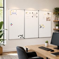 Magnetic Foldable Whiteboard Presentation Board Office Display 120x80cm