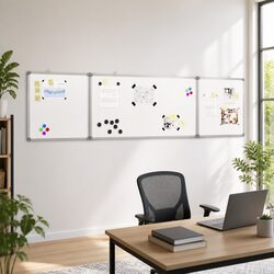 Magnetic Whiteboard Foldable Display Board Presentation Notes Office Home School