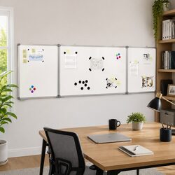 Magnetic Whiteboard Foldable Display Board 160x60cm Office Home Presentation