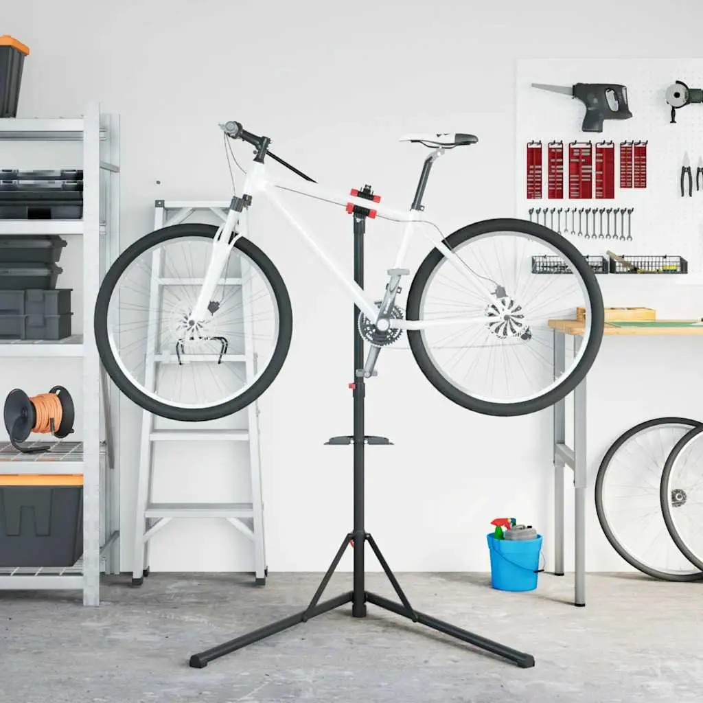 Bike Repair Stand Foldable Adjustable Height 92-152cm Red