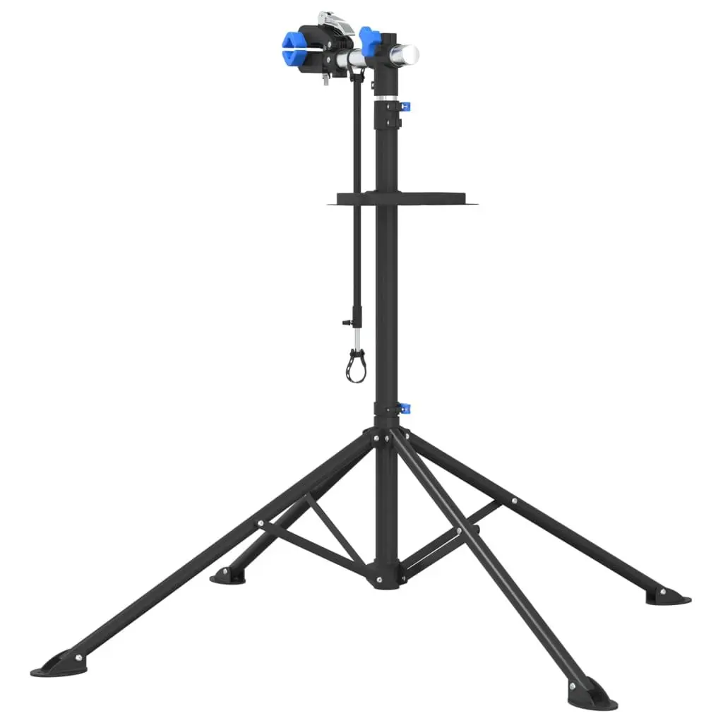 Bike Repair Stand Adjustable Height 108-188cm Blue Steel