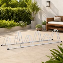 Bicycle Stand for 6 Bikes Floor Freestanding Storage Rack Space Saving Parking