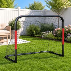Soccer Goal with Net Training Football Goals for Adults Kids Backyard Garden