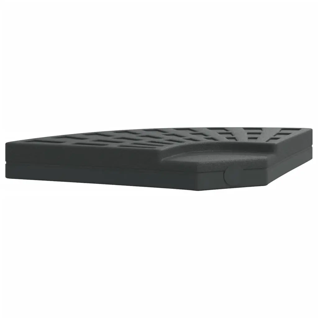Parasol Base Weight 20kg Concrete Filled Polyethene Black with Handle for Cross Stand Umbrellas