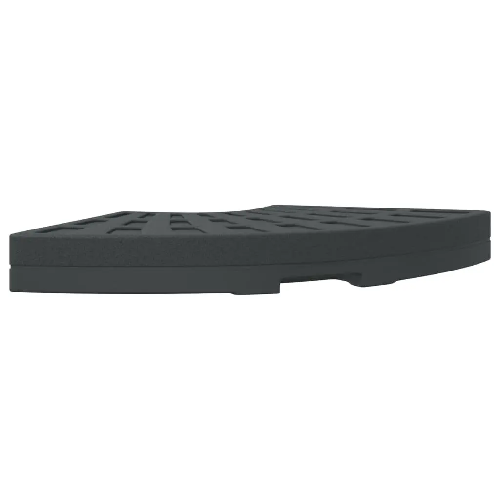 Parasol Base Weight 20kg Concrete Filled Polyethene Black with Handle for Cross Stand Umbrellas